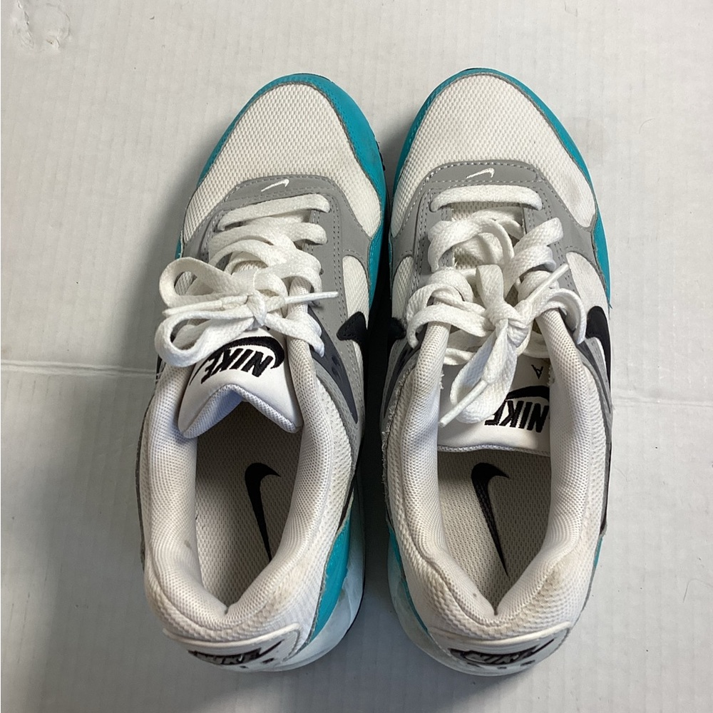 Nike Air Teal and White Sneakers Women sz 6.5 - Picture 4 of 14